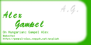 alex gampel business card